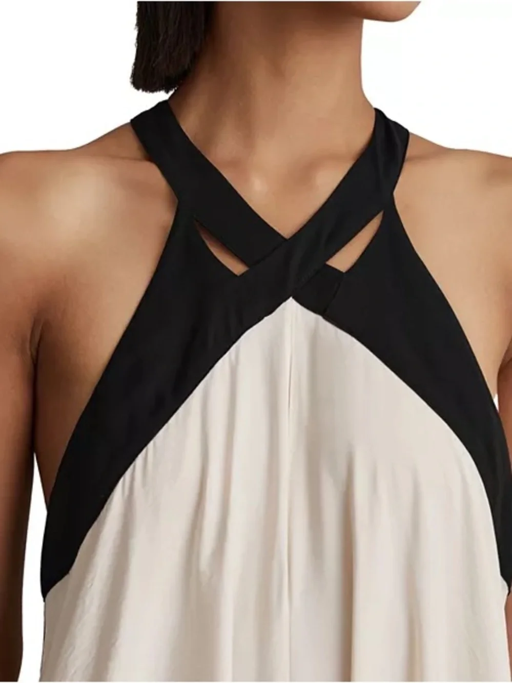 Reiss Aubree Color Blocked Maxi Dress in size 6 - Picture 5 of 7